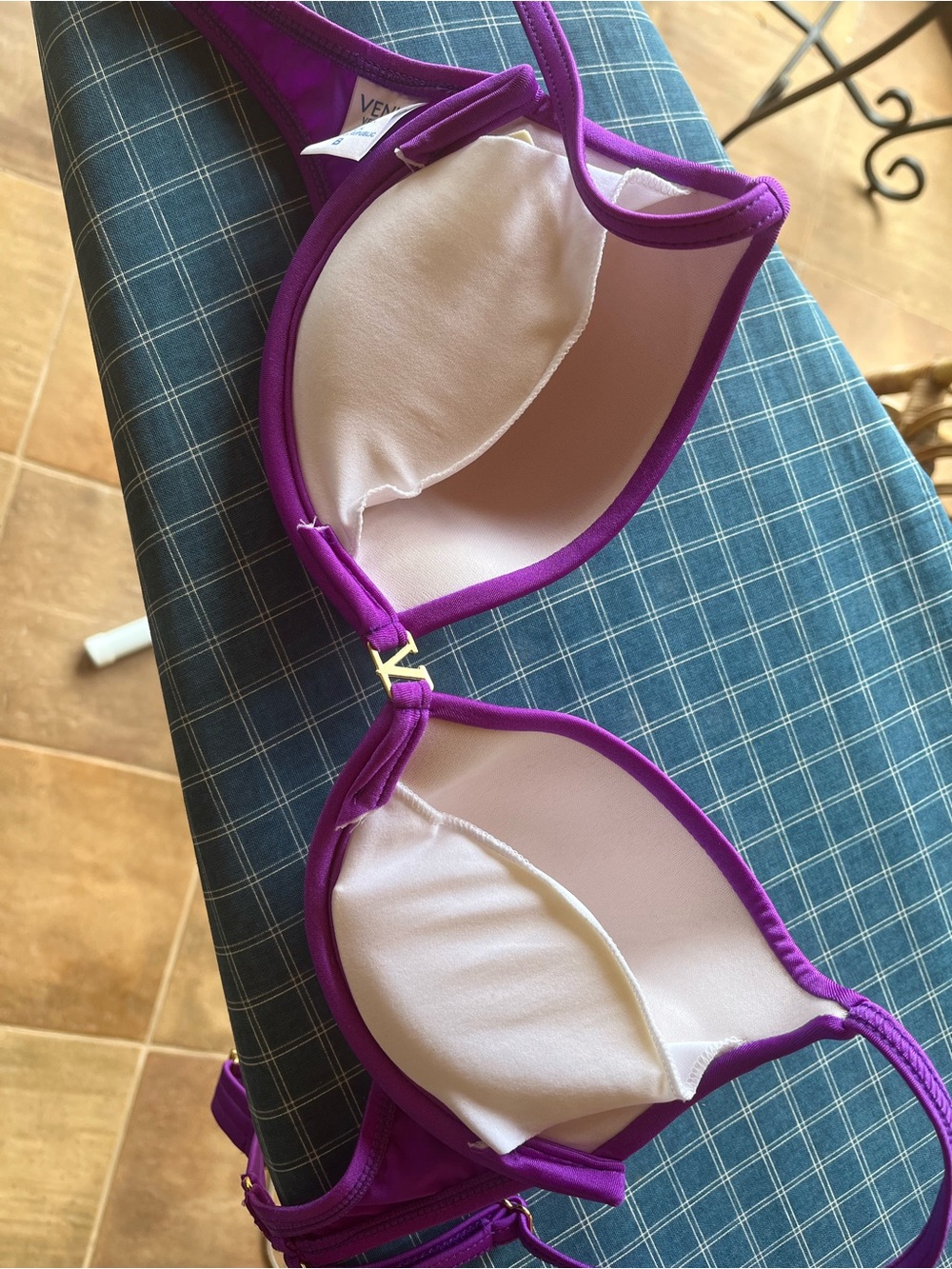 3 Piece Purple Bikini Set - Women's Swim - Picture 13 of 14